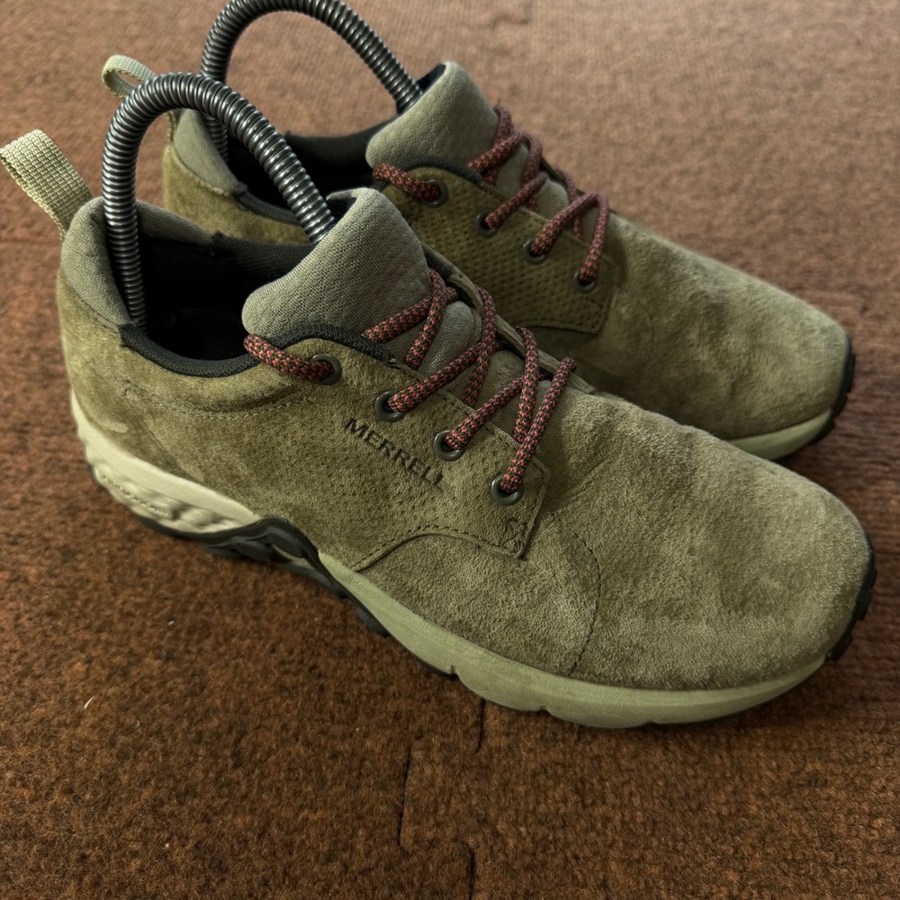 A- Merrell Womens Duty Olive Suede Hiking Shoes Low Top Sneakers J00836 Size 7.5